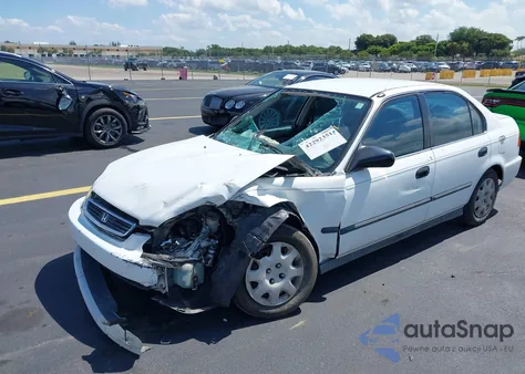 1998 Honda Civic Lx из США, поврежденный, VIN 2HGEJ6678WH611765